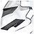Borsa a tracolla con catena CHANEL Matelassé a forma di stella in raso Bianco Nero Auth 200368SM - vista 18