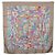 Hermès Foulard HERMES Carre 90 "CORRE SPONDANCE" Seta Grigio Auth hk4128 Marrone - vista 13