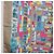 Hermès Foulard HERMES Carre 90 "CORRE SPONDANCE" Seta Grigio Auth hk4128 Marrone - vista 5
