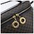 Céline Borsa a mano CELINE Circle Macadam Canvas PVC 2way Nero Oro Auth 201894 D'oro - vista 16