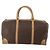 Céline CELINE Macadam Canvas Boston Bag PVC Leather Brown Gold Auth 199626 Braun Golden - Ansicht 3