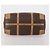 Céline CELINE Macadam Canvas Boston Bag PVC Leather Brown Gold Auth 199626 Braun Golden - Ansicht 9