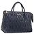 Borsa Miu Miu Matelassé in pelle blu navy e oro Auth 201903V D'oro