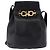 Borsa a tracolla Salvatore Ferragamo Gancini in pelle nera e oro Auth 202100 Nero - vista 2