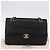 Borsa a tracolla CHANEL Matelasse con catena in pelle d'agnello nera e oro CC Auth 202003SAV Nero D'oro - vista 26