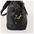 Borsa Boston Coach in pelle 2way nera tono oro Auth 200213 Nero - vista 5