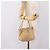 Borsa a mano LOEWE in pelle beige e oro autentica bs36826 D'oro - vista 21