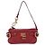 Chloé Chloe Accessory Pouch Leather Red Gold Silver Auth mr2868A Silvery Golden - view 2