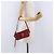 Chloé Chloe Accessory Pouch Leather Red Gold Silver Auth mr2868A Silvery Golden - view 27