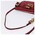 Chloé Chloe Accessory Pouch Leather Red Gold Silver Auth mr2868A Silvery Golden - view 8
