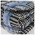 Borsa a tracolla VERSACE Palazzo Sultan Chain in pelle Nero Blu Auth 199526V - vista 15
