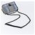 Borsa a tracolla VERSACE Palazzo Sultan Chain in pelle Nero Blu Auth 199526V - vista 7