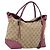 Borsa a mano GUCCI GG Canvas 2way Beige Gold 353120 Auth 200012 D'oro