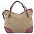 Borsa a mano GUCCI GG Canvas 2way Beige Gold 353120 Auth 200012 D'oro - vista 3