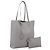 SAINT LAURENT Tote Bag aus Leder Grau Goldton Auth 202234 Braun