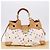 Borsa Tote LOUIS VUITTON Monogram Multicolor Ursula White M40123 LV Auth ka5973V Bianco - vista 28