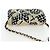 CHANEL Mini Matelasse Chain Shoulder Pouch Satin Beige Silver CC Auth 196975M Argento - vista 6