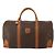 Céline Borsa Boston CELINE Macadam Canvas PVC Leather Brown Gold Auth 197871 Marrone D'oro - vista 2