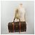 Céline Borsa Boston CELINE Macadam Canvas PVC Leather Brown Gold Auth 197871 Marrone D'oro - vista 26