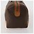 Céline Borsa Boston CELINE Macadam Canvas PVC Leather Brown Gold Auth 197871 Marrone D'oro - vista 4