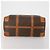 Céline Borsa Boston CELINE Macadam Canvas PVC Leather Brown Gold Auth 197871 Marrone D'oro - vista 9