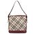 Borsa a tracolla BURBERRY Nova Check Blue Label in tela beige e argento Auth 199428 - vista 3