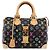 LOUIS VUITTON Monogram Multicolor Speedy 30 Hand Bag Black M92642 Auth 200842SAV Nero - vista 13