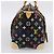 LOUIS VUITTON Monogram Multicolor Speedy 30 Hand Bag Black M92642 Auth 200842SAV Nero - vista 3