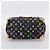 LOUIS VUITTON Monogram Multicolor Speedy 30 Hand Bag Black M92642 Auth 200842SAV Nero - vista 5