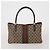 Borsa a mano GUCCI GG Canvas GG Supreme Web Sherry Line PVC Set di 3 Beige Auth 196165 - vista 2