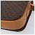 Céline Borsa a tracolla CELINE Macadam Horse Carriage PVC Marrone Tono Oro Auth 202089A - vista 12