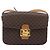 Céline Borsa a tracolla CELINE Macadam Horse Carriage PVC Marrone Tono Oro Auth 202089A - vista 2