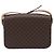 Céline Borsa a tracolla CELINE Macadam Horse Carriage PVC Marrone Tono Oro Auth 202089A - vista 3