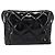 Borsa a tracolla CHANEL Matelasse Pelle verniciata Nero Argento CC Auth bs36946 - vista 2