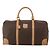Céline Borsa Boston CELINE Macadam Canvas PVC Leather Brown Gold Auth 199669A Marrone D'oro - vista 2