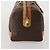 Céline Borsa Boston CELINE Macadam Canvas PVC Leather Brown Gold Auth 199669A Marrone D'oro - vista 5