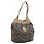 Borsa a tracolla SAINT LAURENT PVC Canvas Black Gold Auth bs36847 Nero D'oro