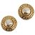 Orecchini CHANEL metallo Gold Tone CC Auth 201016