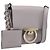 Borsa a tracolla Salvatore Ferragamo Gancini in pelle grigia e oro Auth ka6000V Marrone D'oro