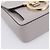 Borsa a tracolla Salvatore Ferragamo Gancini in pelle grigia e oro Auth ka6000V Marrone D'oro - vista 11