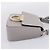 Borsa a tracolla Salvatore Ferragamo Gancini in pelle grigia e oro Auth ka6000V Marrone D'oro - vista 5