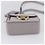 Borsa a tracolla Salvatore Ferragamo Gancini in pelle grigia e oro Auth ka6000V Marrone D'oro - vista 9