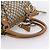 Borsa GUCCI Diamante Sukey Canvas 2way Beige Gold 247902 Auth 201967A D'oro - vista 7