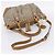 Borsa GUCCI Diamante Sukey Canvas 2way Beige Gold 247902 Auth 201967A D'oro - vista 9