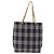 Borsa Tote BURBERRY Nova Check Canvas Black Beige Auth 202264 Nero - vista 2