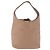 Bolso de cordón CHANEL Chocolate Bar en piel de cordero Beige Silver CC Auth BA15389V Plata - vista 3
