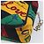 Borsa a mano SAINT LAURENT Nylon Multicolor Gold Auth ka6053 Multicolore D'oro - vista 12