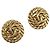 Orecchini CHANEL metallo Gold Tone CC Auth ka6048