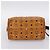 Borsa Boston MCM Logogram Vicetos PVC Pelle 2way Marrone Oro Auth 201891A D'oro - vista 11