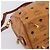 Borsa Boston MCM Logogram Vicetos PVC Pelle 2way Marrone Oro Auth 201891A D'oro - vista 13